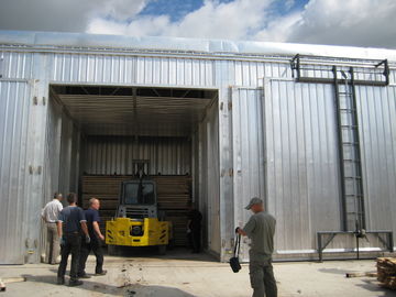 80 Cubic Meter Wood Kiln Dryer 120 Km/H Wind Loading CE Standard
